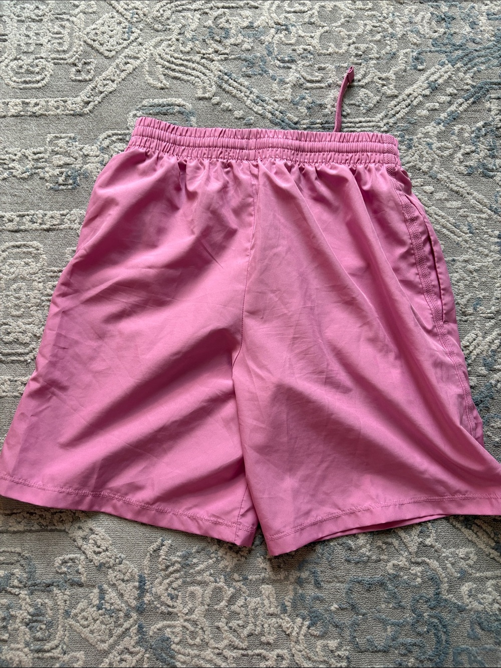 Boys Nike Pink Athletic Shorts - Picture 3 of 3